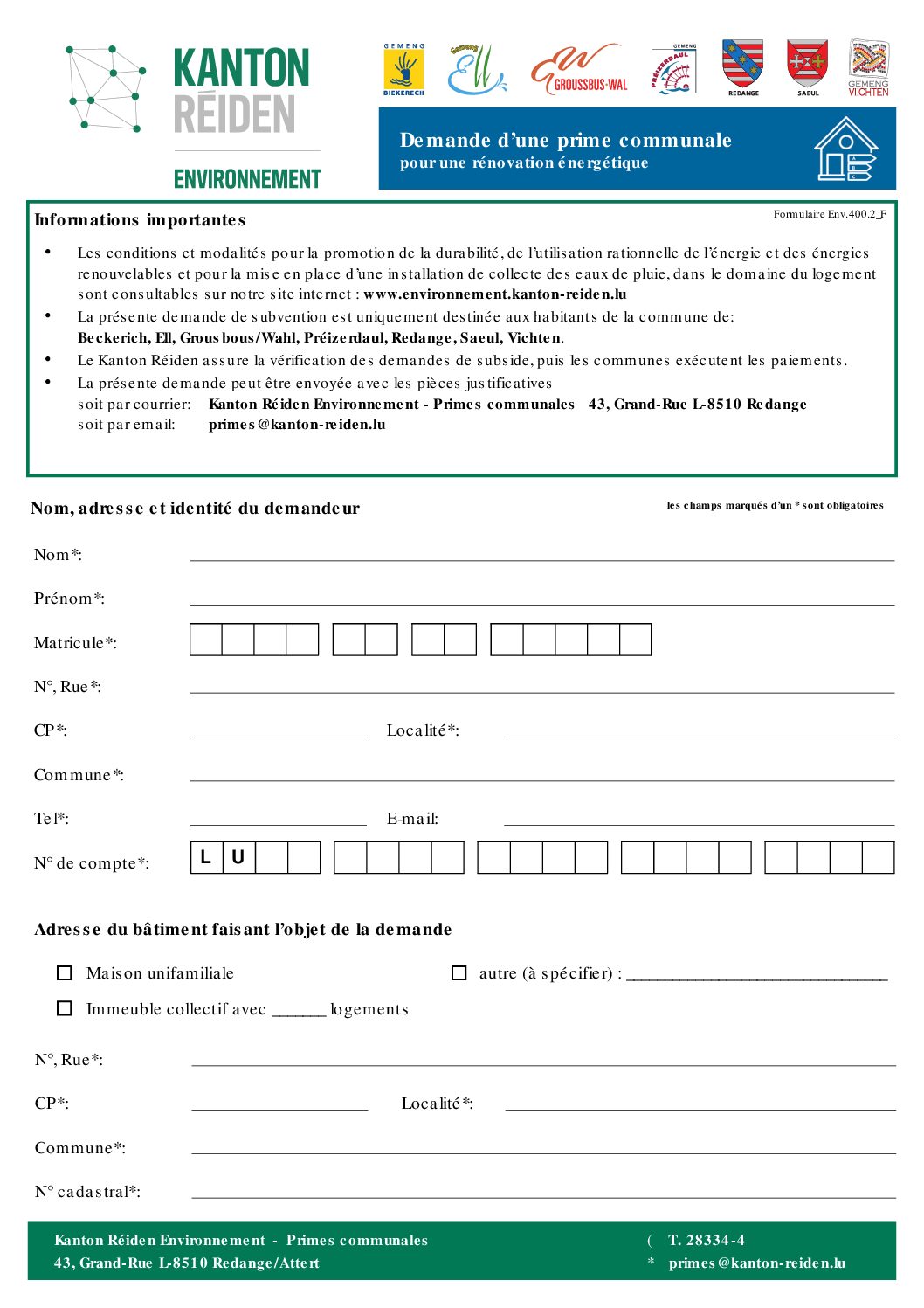 Prime pour une rénovation énergétique (F)